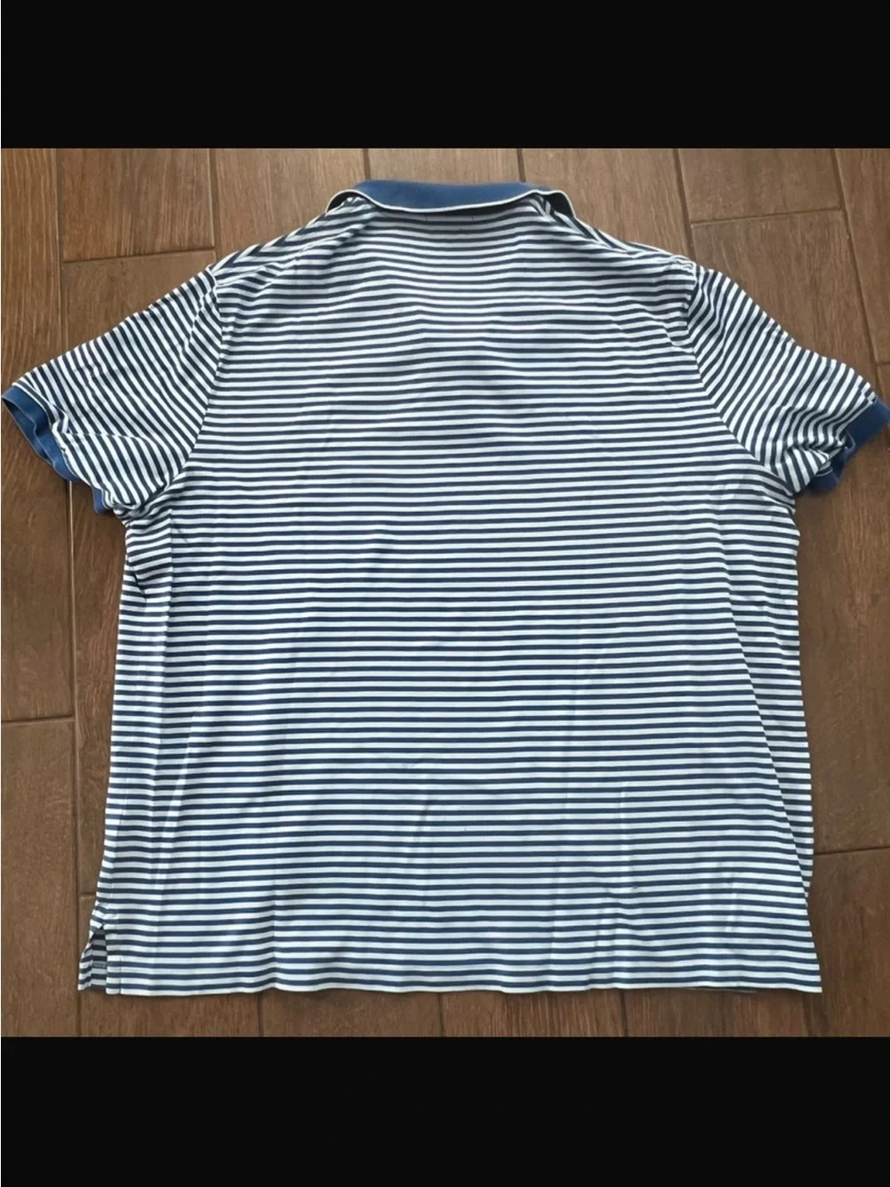 Polo Ralph Lauren Blue and White Striped Polo Classic Fit XXL